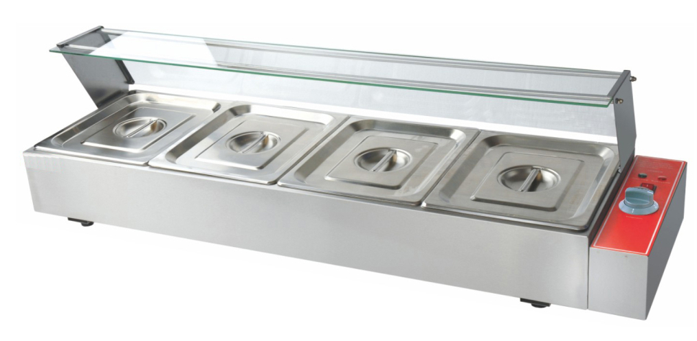 Bain Marie 4 Bowl with glass Manufacturer in andhra pradesh