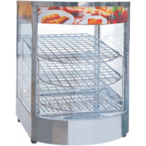 Vertical Round Glass Fast Food Equipment